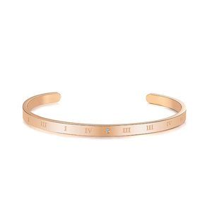 18k Gold Plated Diamond Accent Cuff Bracelet
